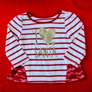 5/$25 Children’s Place “I ❤️ Santa” top